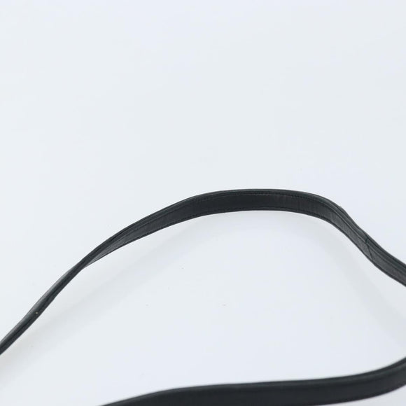 CHANEL Matelasse Shoulder Bag Lamb Skin Black Gold CC Auth gh1958