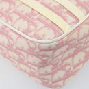 Christian Dior Trotter Canvas Shoulder Bag PVC Pink Silver Auth gh1960-15