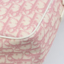 Christian Dior Trotter Canvas Shoulder Bag PVC Pink Silver Auth gh1960-16