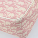 Christian Dior Trotter Canvas Shoulder Bag PVC Pink Silver Auth gh1960-17