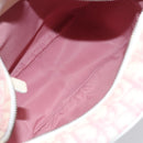Christian Dior Trotter Canvas Shoulder Bag PVC Pink Silver Auth gh1960-11