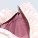 Christian Dior Trotter Canvas Shoulder Bag PVC Pink Silver Auth gh1960-19