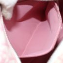 Christian Dior Trotter Canvas Shoulder Bag PVC Pink Silver Auth gh1960-22