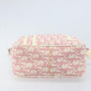 Christian Dior Trotter Canvas Shoulder Bag PVC Pink Silver Auth gh1960-5