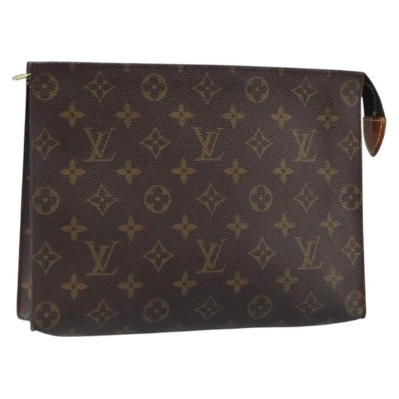 LOUIS VUITTON Monogram Poche Toilette 26 Pouch M47542 LV Auth gh1963