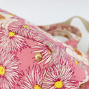 PRADA Canapa M Hand Bag Canvas 2way Pink Gold Auth gh1965-15