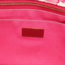 PRADA Canapa M Hand Bag Canvas 2way Pink Gold Auth gh1965-19