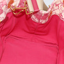 PRADA Canapa M Hand Bag Canvas 2way Pink Gold Auth gh1965-20