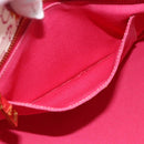 PRADA Canapa M Hand Bag Canvas 2way Pink Gold Auth gh1965-22