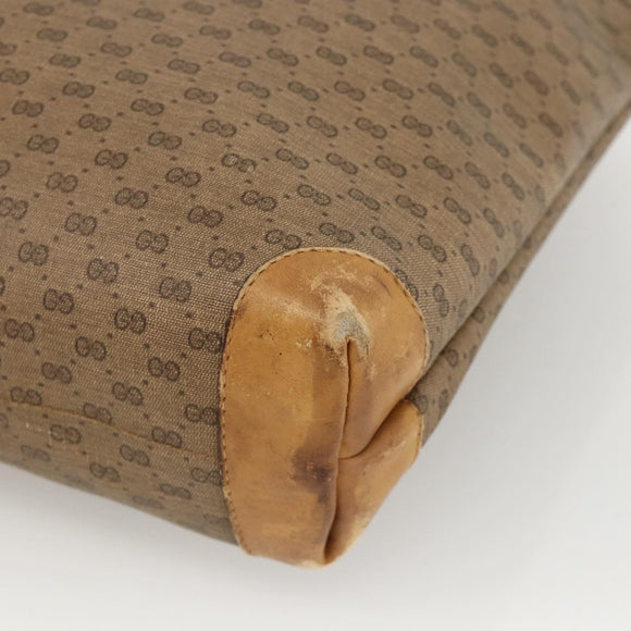 GUCCI Micro GG Supreme Web Sherry Line Bag PVC Beige 002 983 0054 Auth gh1966
