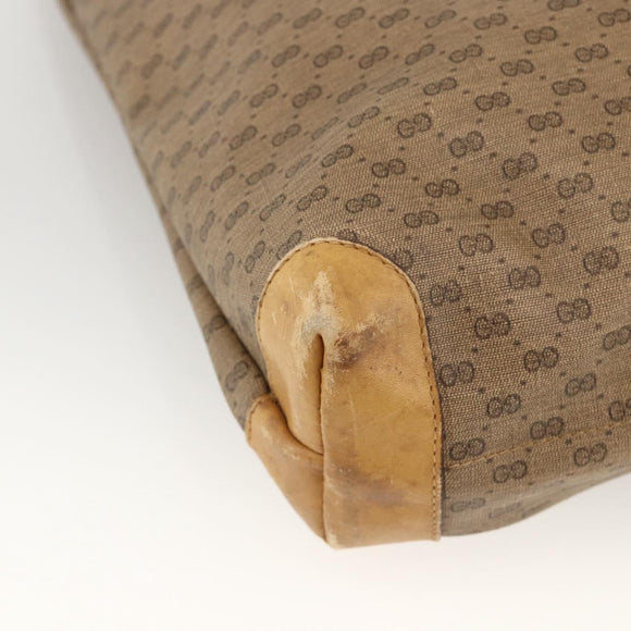 GUCCI Micro GG Supreme Web Sherry Line Bag PVC Beige 002 983 0054 Auth gh1966