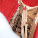 GUCCI Bamboo Hand Bag Leather Red Gold 002 0260 Auth gh1968-18