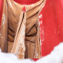 GUCCI Bamboo Hand Bag Leather Red Gold 002 0260 Auth gh1968-19