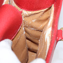 GUCCI Bamboo Hand Bag Leather Red Gold 002 0260 Auth gh1968-22