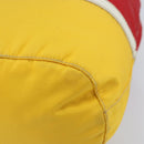 PRADA Pouch Nylon Yellow Silver Auth gh1970-15