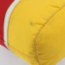 PRADA Pouch Nylon Yellow Silver Auth gh1970-16