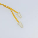 PRADA Pouch Nylon Yellow Silver Auth gh1970-9