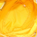 PRADA Pouch Nylon Yellow Silver Auth gh1970-10