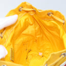 PRADA Pouch Nylon Yellow Silver Auth gh1970-19