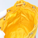 PRADA Pouch Nylon Yellow Silver Auth gh1970-20