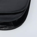 PRADA Chain Shoulder Bag Leather Black Silver Auth gh1971-10