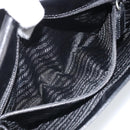 PRADA Chain Shoulder Bag Leather Black Silver Auth gh1971-21