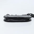 PRADA Chain Shoulder Bag Leather Black Silver Auth gh1971-9