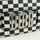 Christian Dior Evolution Flap Shoulder Bag Leather Black White Auth gh1972M-20