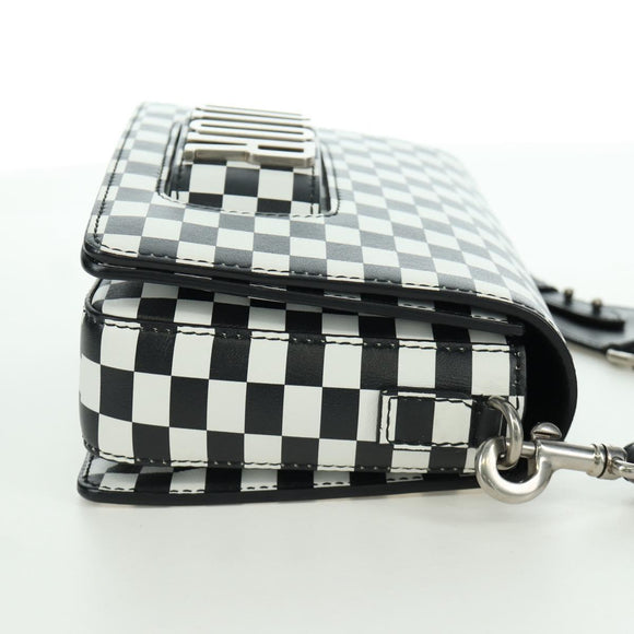 Christian Dior Evolution Flap Shoulder Bag Leather Black White Auth gh1972M