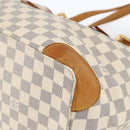 LOUIS VUITTON Damier Azur Hampstead MM Tote Bag N51206 LV Auth gh1973-14