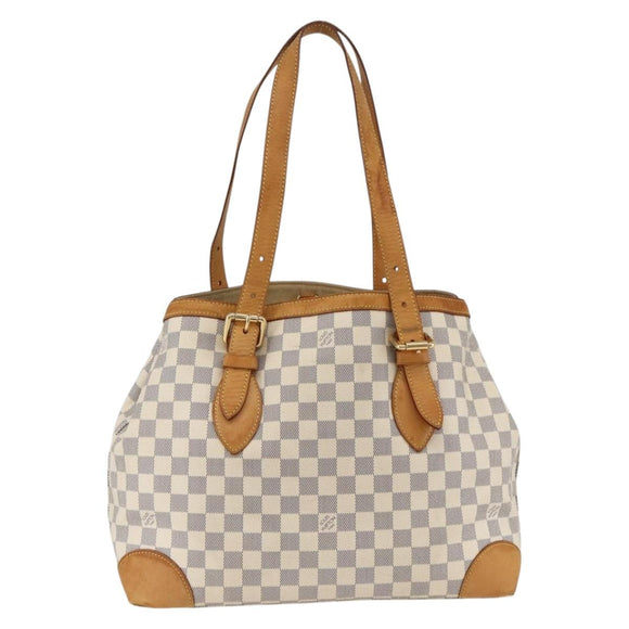 LOUIS VUITTON Damier Azur Hampstead MM Tote Bag N51206 LV Auth gh1973