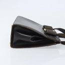 Salvatore Ferragamo Vala Hand Bag Leather Brown Gold Auth gh1974-4