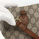 GUCCI GG Supreme Tote Bag PVC 2way Beige Gold 473887 Auth gh1977-9