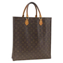 LOUIS VUITTON Monogram Sac Plat Hand Bag M51140 LV Auth gh1978-1