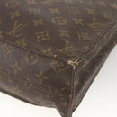 LOUIS VUITTON Monogram Sac Plat Hand Bag M51140 LV Auth gh1978-9