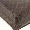 LOUIS VUITTON Monogram Sac Plat Hand Bag M51140 LV Auth gh1978-16