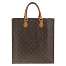 LOUIS VUITTON Monogram Sac Plat Hand Bag M51140 LV Auth gh1978-13