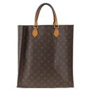 LOUIS VUITTON Monogram Sac Plat Hand Bag M51140 LV Auth gh1978-2