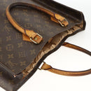LOUIS VUITTON Monogram Sac Plat Hand Bag M51140 LV Auth gh1978-6