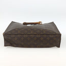 LOUIS VUITTON Monogram Sac Plat Hand Bag M51140 LV Auth gh1978-5