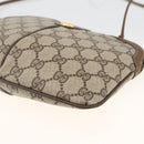 GUCCI GG Supreme Web Sherry Line Bag PVC Beige Gold 904 02 047 Auth gh1981-10