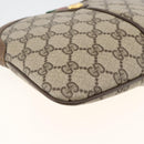 GUCCI GG Supreme Web Sherry Line Bag PVC Beige Gold 904 02 047 Auth gh1981-11