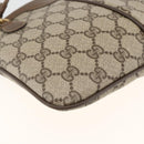 GUCCI GG Supreme Web Sherry Line Bag PVC Beige Gold 904 02 047 Auth gh1981-13