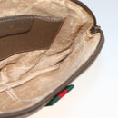GUCCI GG Supreme Web Sherry Line Bag PVC Beige Gold 904 02 047 Auth gh1981-17