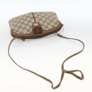 GUCCI GG Supreme Web Sherry Line Bag PVC Beige Gold 904 02 047 Auth gh1981-7