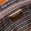 PRADA Chain Hand Bag Satin Gold Auth gh1982-17