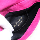 SAINT LAURENT Accessory Pouch Suede Pink Gold Auth gh1983-20