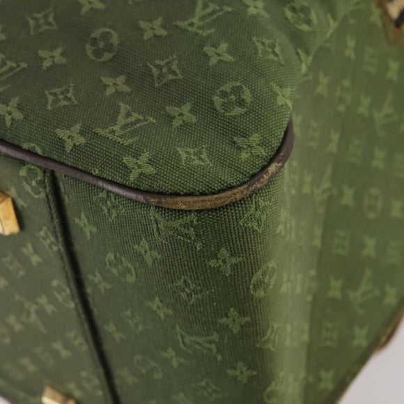 LOUIS VUITTON Monogram Mini Claudine Boston Bag TST Khaki M42332 LV Auth gh1987