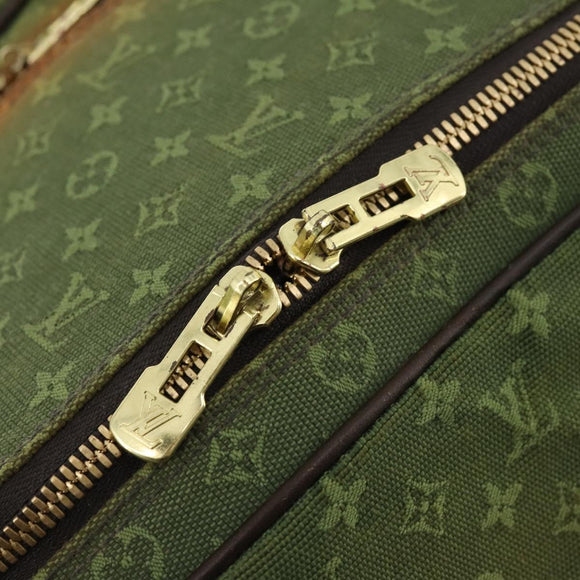 LOUIS VUITTON Monogram Mini Claudine Boston Bag TST Khaki M42332 LV Auth gh1987