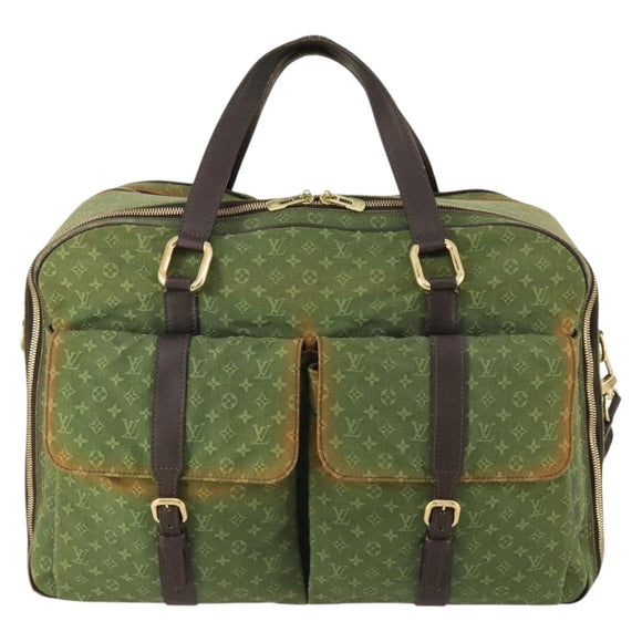 LOUIS VUITTON Monogram Mini Claudine Boston Bag TST Khaki M42332 LV Auth gh1987